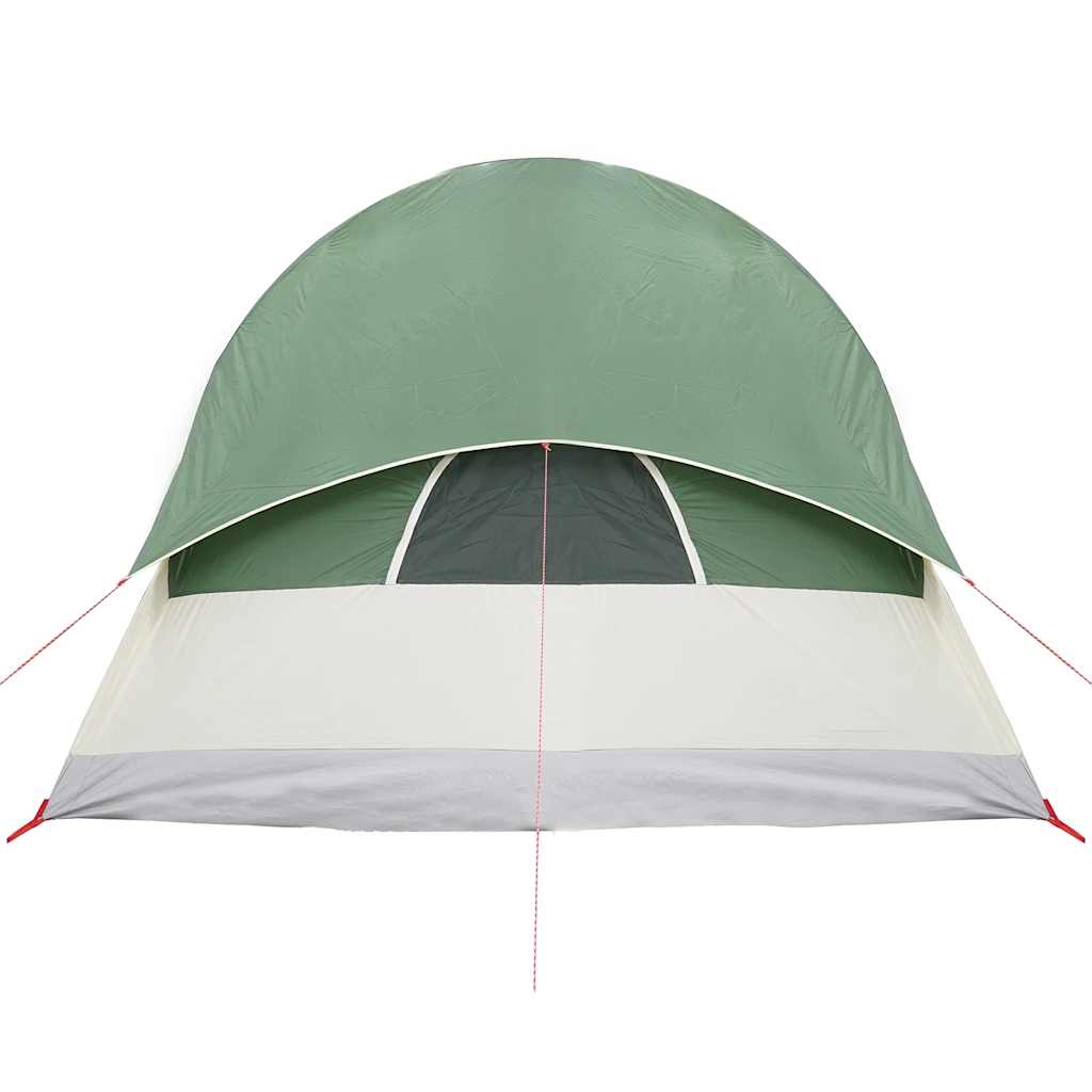 vidaXL Camping Tent Tunnel 4-Person Green Waterproof