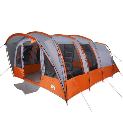 vidaXL Family Tent Tunnel 8-Person Grey Waterproof