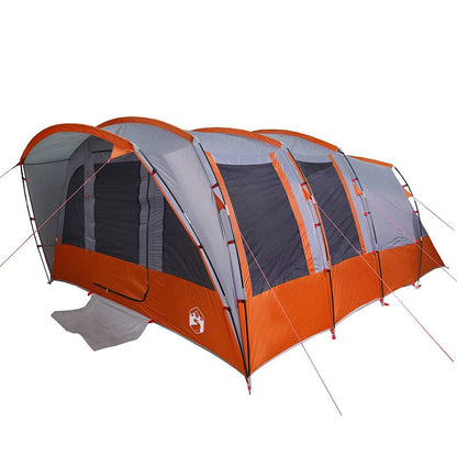 vidaXL Family Tent Tunnel 8-Person Grey Waterproof