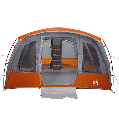 vidaXL Family Tent Tunnel 8-Person Grey Waterproof