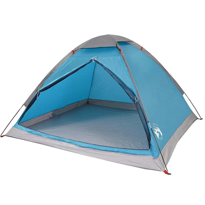 vidaXL Camping Tent Dome 2-Person Blue Waterproof