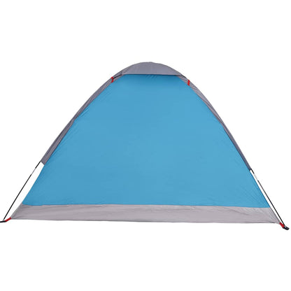 vidaXL Camping Tent Dome 4-Person Blue Waterproof
