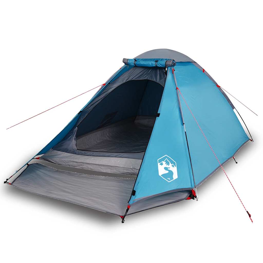 vidaXL Camping Tent Dome 4-Person Blue Waterproof