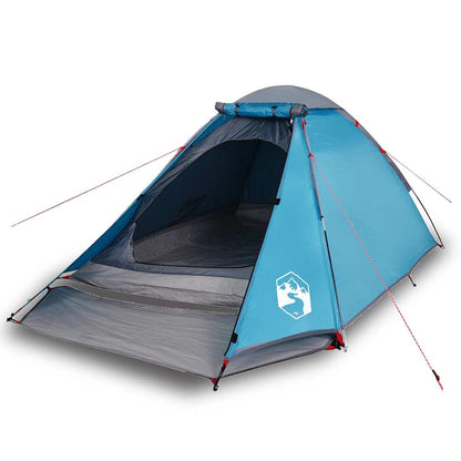 vidaXL Camping Tent Dome 4-Person Blue Waterproof