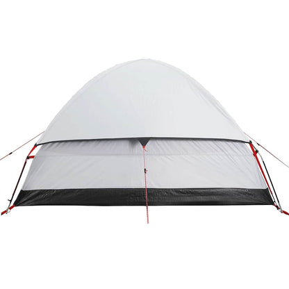vidaXL Camping Tent Dome 2-Person White Blackout Fabric Waterproof