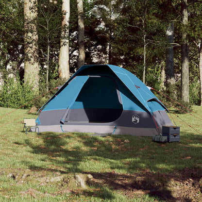 vidaXL Family Tent Dome 6-Person Blue Waterproof