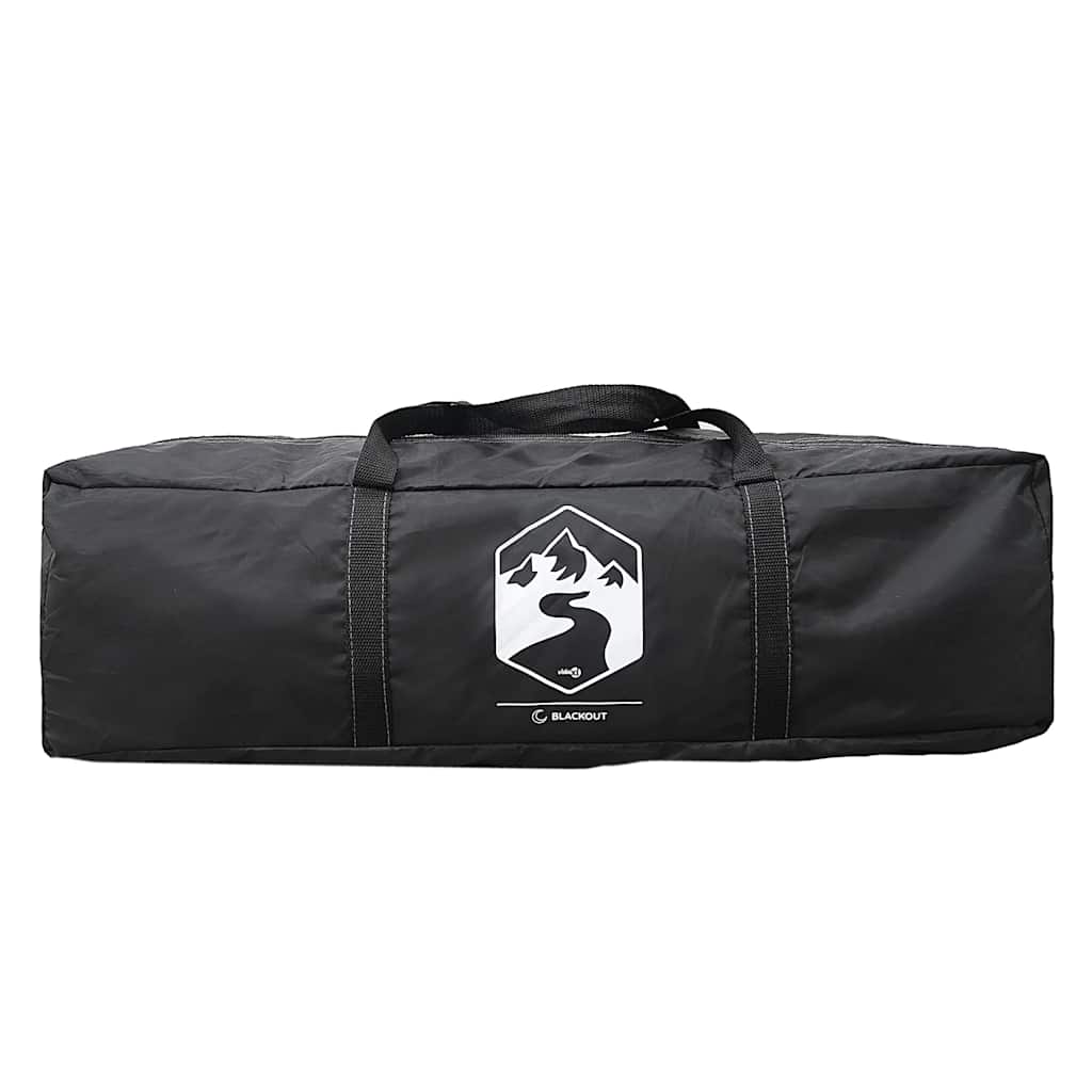 vidaXL Family Tent Dome 6-Person White Blackout Fabric Waterproof