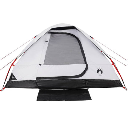 vidaXL Family Tent Dome 6-Person White Blackout Fabric Waterproof