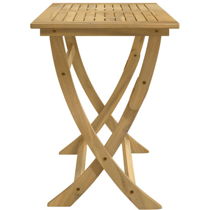 vidaXL Folding Garden Table 110x55x75 cm Solid Wood Acacia