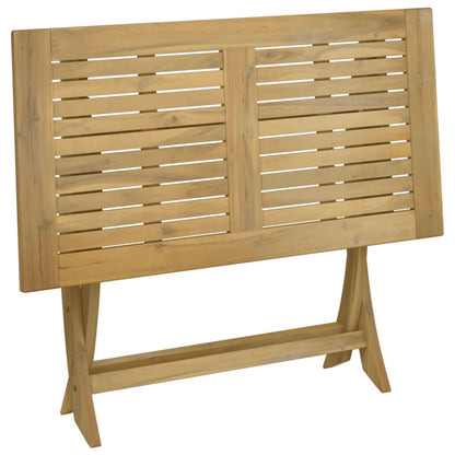 vidaXL Folding Garden Table 110x55x75 cm Solid Wood Acacia