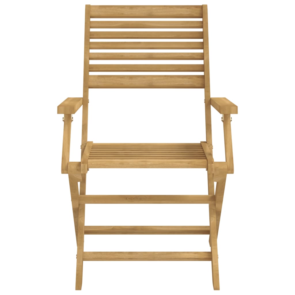 vidaXL Garden Chair |  Set of 2 | Light Wood | Solid Acacia wood