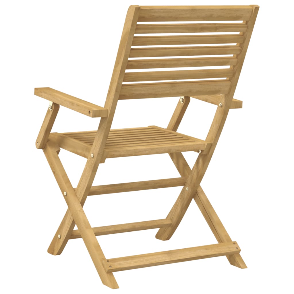vidaXL Garden Chair |  Set of 2 | Light Wood | Solid Acacia wood