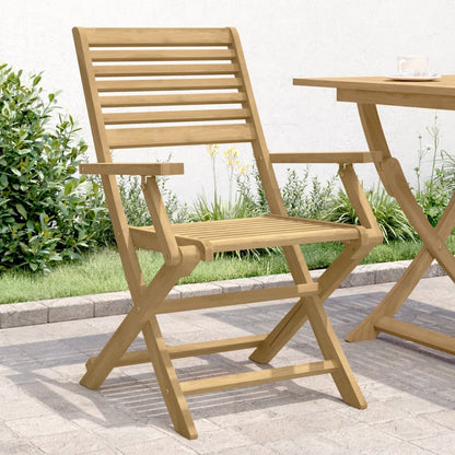 vidaXL Folding Chairs 4 pcs 54,5x61,5x86,5 cm Solid Wood Acacia