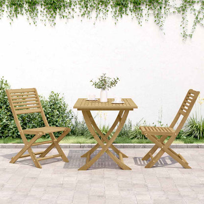 vidaXL Folding Chairs 2 pcs 48,5x61,5x87 cm Solid Wood Acacia