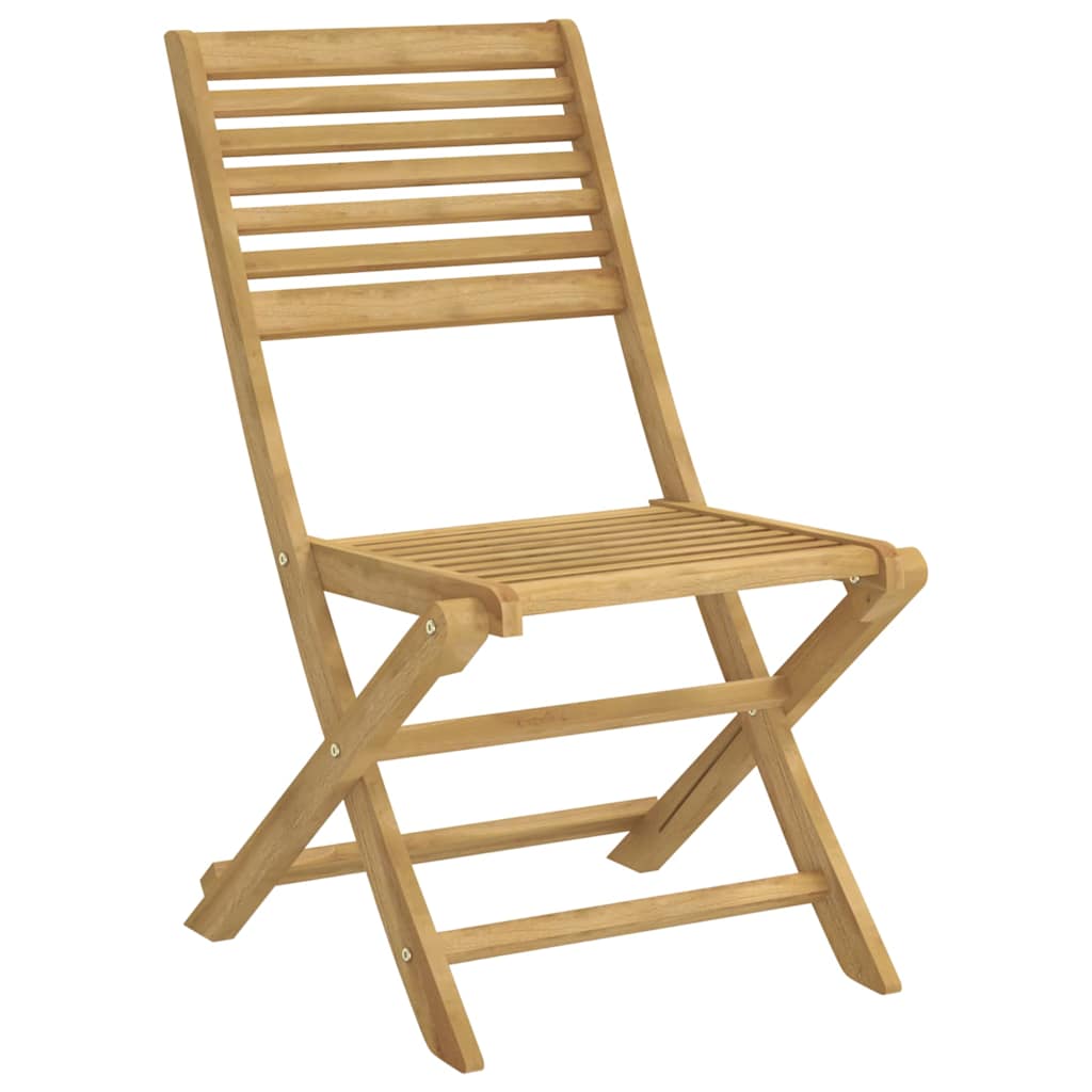 vidaXL Folding Chairs 2 pcs 48,5x61,5x87 cm Solid Wood Acacia