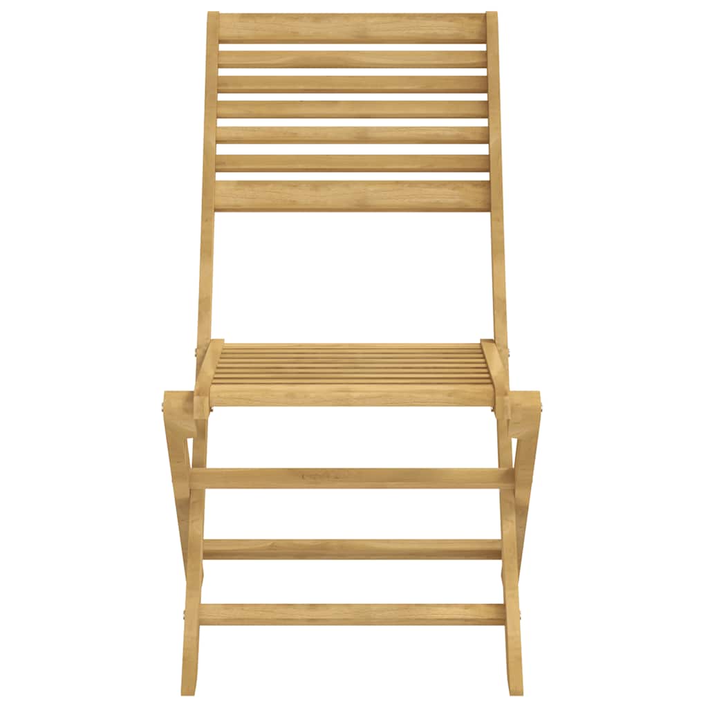 vidaXL Folding Chairs 2 pcs 48,5x61,5x87 cm Solid Wood Acacia