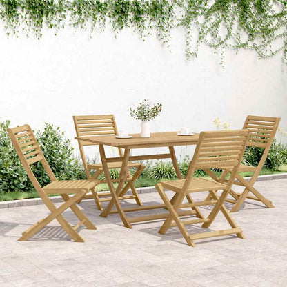 vidaXL Folding Chairs 4 pcs 48,5x61,5x87 cm Solid Wood Acacia