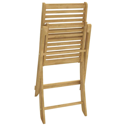 vidaXL Folding Chairs 4 pcs 48,5x61,5x87 cm Solid Wood Acacia