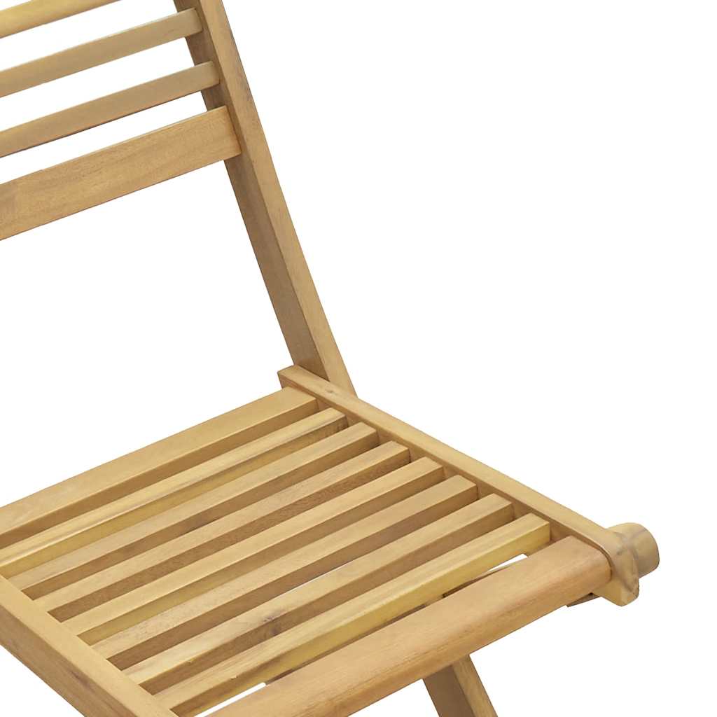 vidaXL Folding Chairs 4 pcs 48,5x61,5x87 cm Solid Wood Acacia