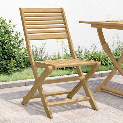 vidaXL Folding Chairs 4 pcs 48,5x61,5x87 cm Solid Wood Acacia