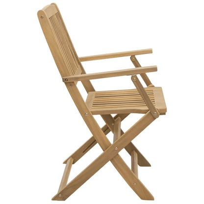 vidaXL Folding Garden Chairs 2 pcs 54x61x88 cm Solid Wood Acacia