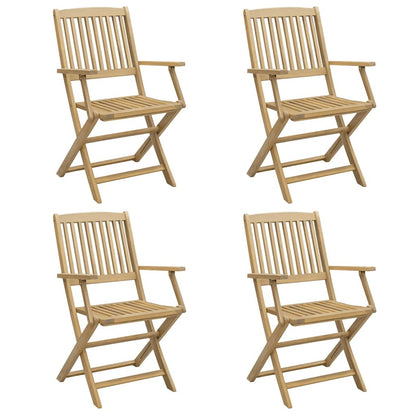 vidaXL Folding Garden Chairs 4 pcs 54x61x88 cm Solid Wood Acacia