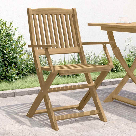vidaXL Folding Chairs 4 pcs 57,5x54,5x90 cm Solid Wood Acacia