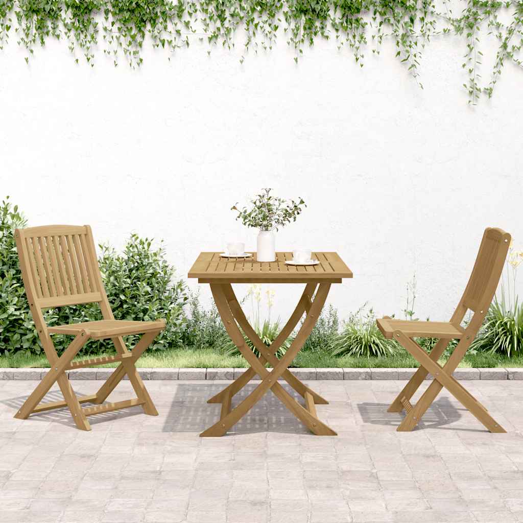 vidaXL Folding Garden Chairs 2 pcs 44x50x88 cm Solid Wood Acacia