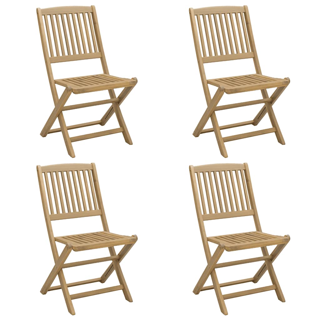 vidaXL Folding Garden Chairs 4 pcs 44x50x88 cm Solid Wood Acacia