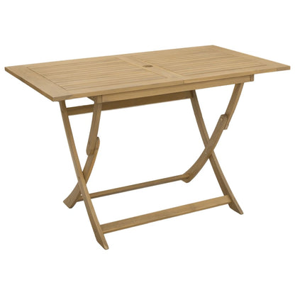 vidaXL Folding Garden Table 120x70x75 cm Solid Wood Acacia