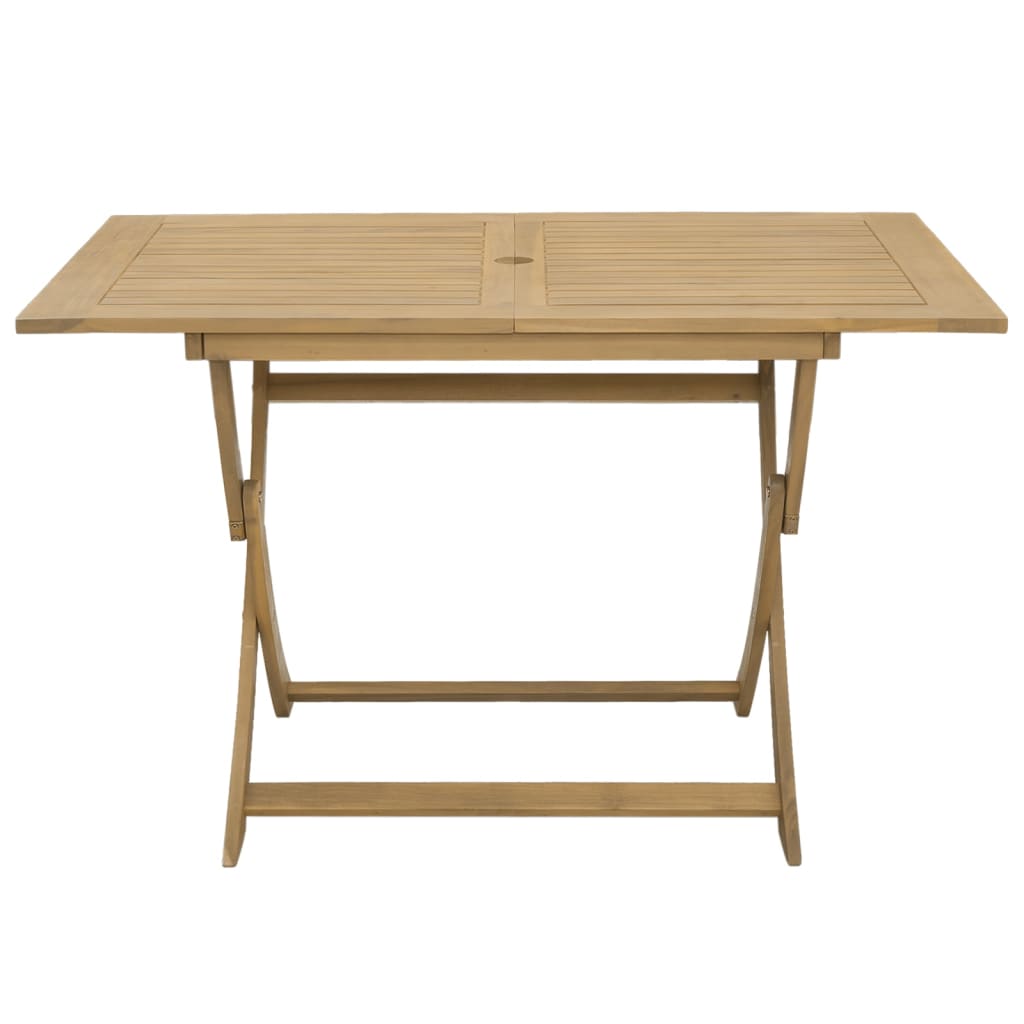 vidaXL Folding Garden Table 120x70x75 cm Solid Wood Acacia