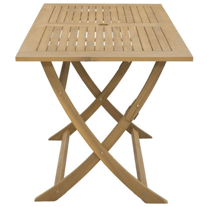 vidaXL Folding Garden Table 120x70x75 cm Solid Wood Acacia