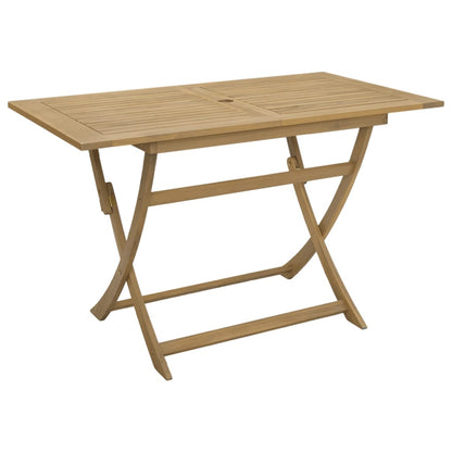 vidaXL Folding Garden Table 120x70x75 cm Solid Wood Acacia