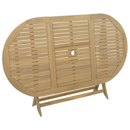 vidaXL Folding Garden Table 160x85x75 cm Solid Wood Acacia