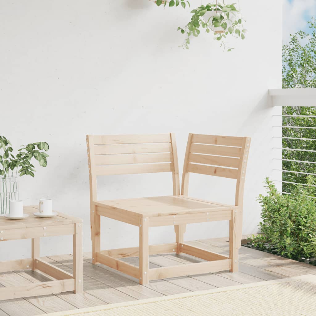 vidaXL Garden Sofa | Natural Pine | Solid pine wood | 73 x 73 x 78 cm | Modular