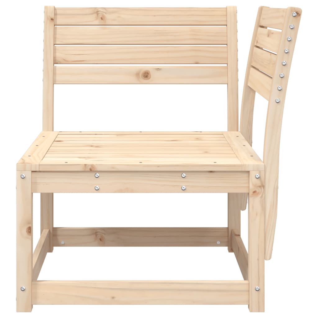 vidaXL Garden Sofa | Natural Pine | Solid pine wood | 73 x 73 x 78 cm | Modular