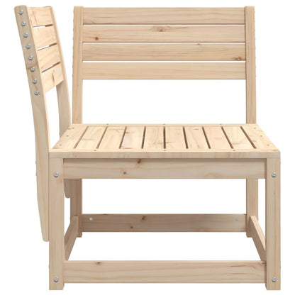 vidaXL Garden Sofa | Natural Pine | Solid pine wood | 73 x 73 x 78 cm | Modular