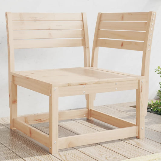 vidaXL Garden Sofa | Natural Pine | Solid pine wood | 73 x 73 x 78 cm | Modular