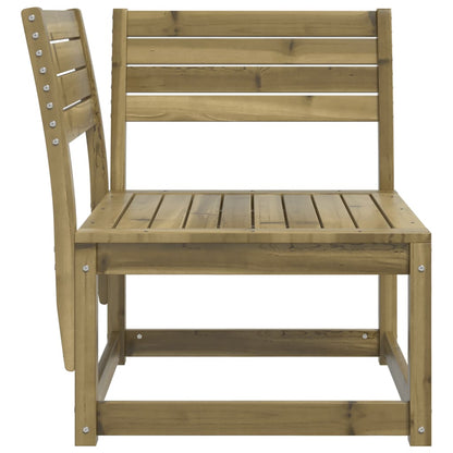 vidaXL Garden Sofa | Natural Pine | Treated solid pine wood | Single | Modular