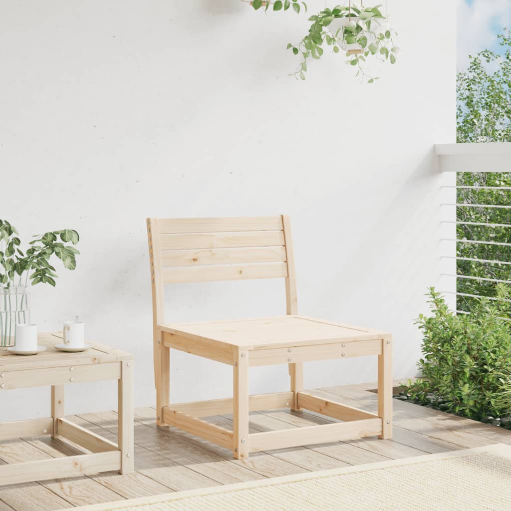 vidaXL Garden Sofa | Natural wood | Solid pine wood | Medium | Modular