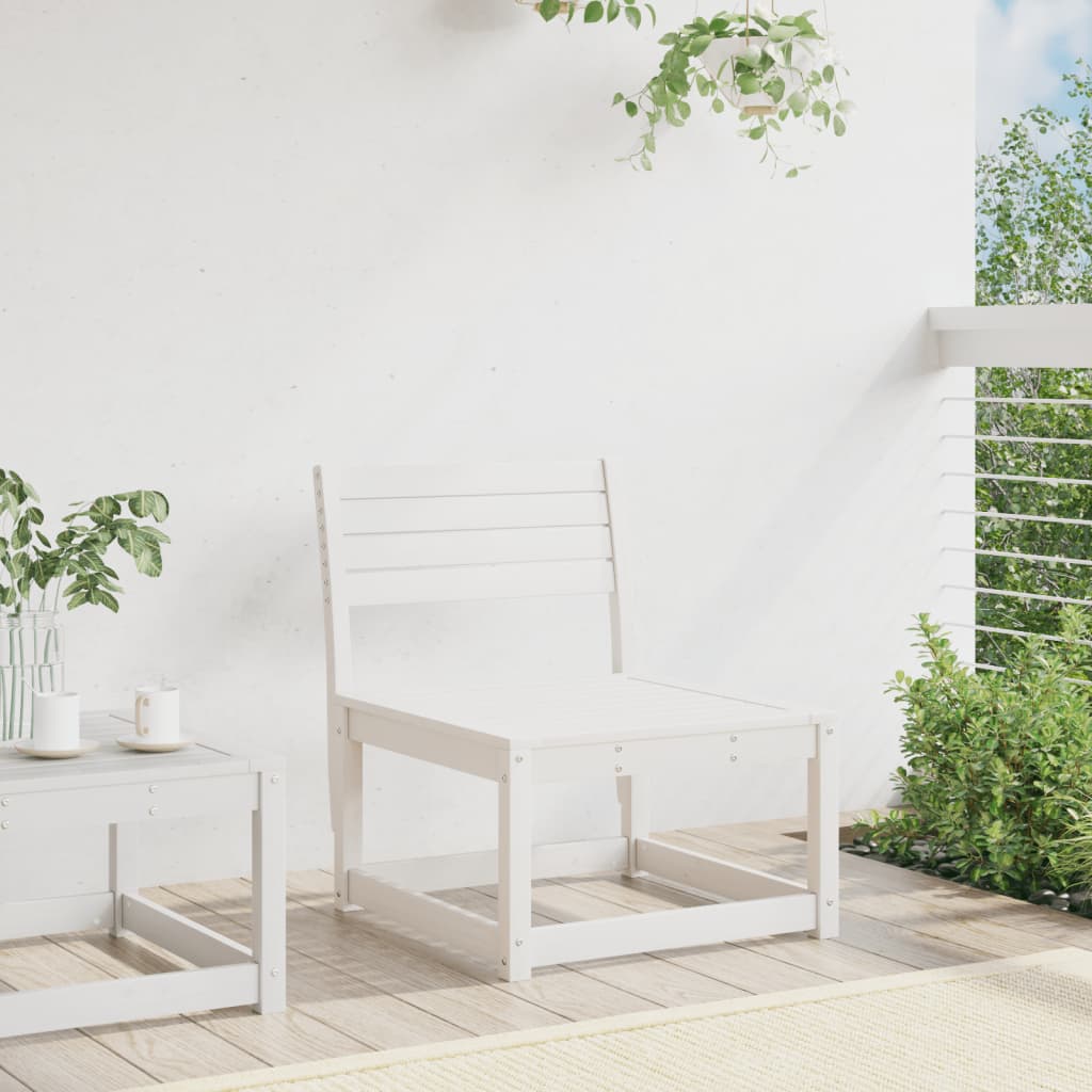 vidaXL Garden Sofa | White | Solid pine wood | Standard | Modular | Garden Sofa