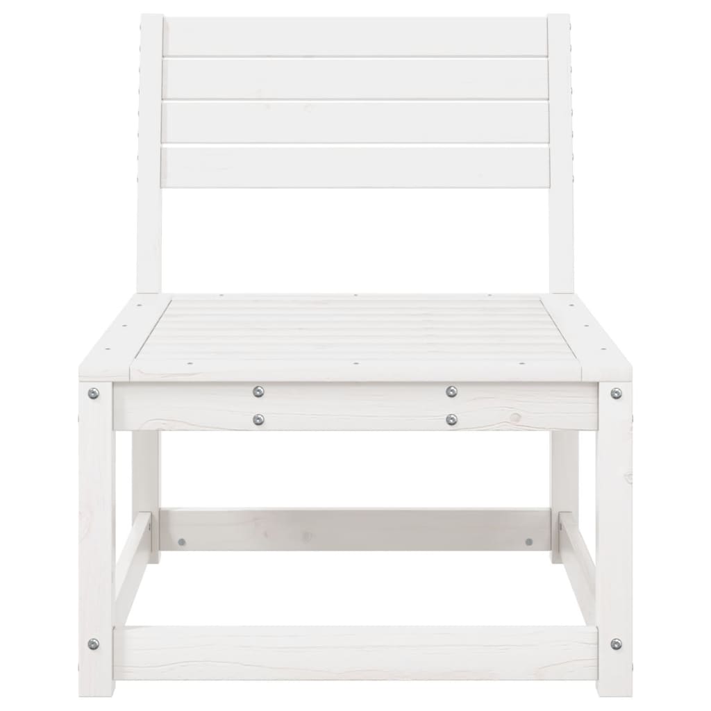 vidaXL Garden Sofa | White | Solid pine wood | Standard | Modular | Garden Sofa