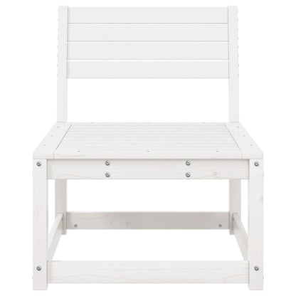 vidaXL Garden Sofa | White | Solid pine wood | Standard | Modular | Garden Sofa