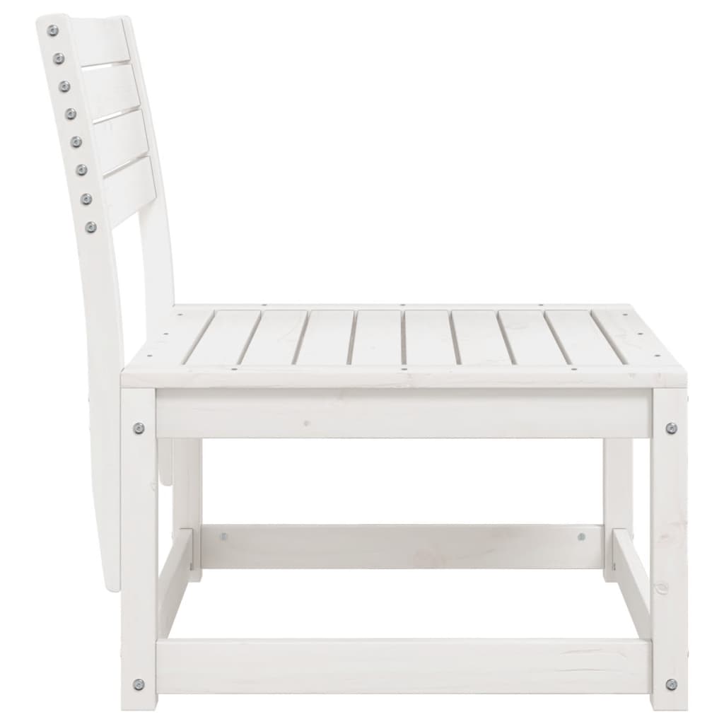 vidaXL Garden Sofa | White | Solid pine wood | Standard | Modular | Garden Sofa