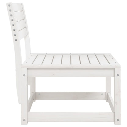 vidaXL Garden Sofa | White | Solid pine wood | Standard | Modular | Garden Sofa