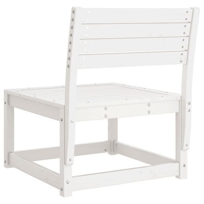 vidaXL Garden Sofa | White | Solid pine wood | Standard | Modular | Garden Sofa