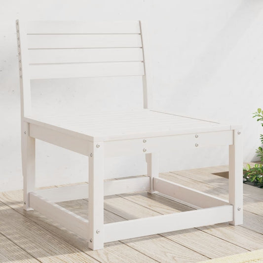 vidaXL Garden Sofa | White | Solid pine wood | Standard | Modular | Garden Sofa