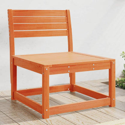 vidaXL Garden Sofa | Wax Brown | Solid Pine Wood | Medium | Modular