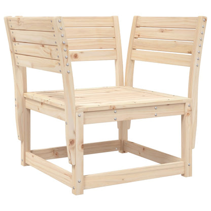vidaXL Garden Chair | Natural Pine | Solid Pine Wood | Medium | Modular