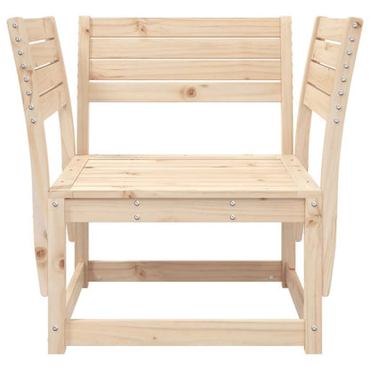 vidaXL Garden Chair | Natural Pine | Solid Pine Wood | Medium | Modular